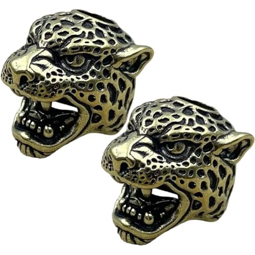 2 Stück Messing Paracord Messer Perlen Tigerkopf Anhänger Schlüsselanhänger Perle DIY Gewebt Paracord Lanyard Anhänger Behänge Zubehör 2 Stück Messing Paracord Messer Perlen Tigerkopf Anhänger Schlüsselanhänger Perle DIY Gewebt Paracord Lanyard Anhänger Behänge Zubehör von Stakee