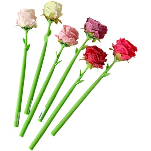 6 Stück Künstliche Rosen-gelstifte, Rosen-kugelschreiber, Blumen-gel-tintenstifte, Lustige Stifte, Studenten-schreibstifte, Rosen-förmige Kugelschreiber Für Büro, Schule, Lehrertag 6 Stück Künstliche Rosen-gelstifte, Rosen-kugelschreiber, Blumen-gel-tintenstifte, Lustige Stifte, Studenten-schreibstifte, Rosen-förmige Kugelschreiber Für Büro, Schule, Lehrertag von Stakee