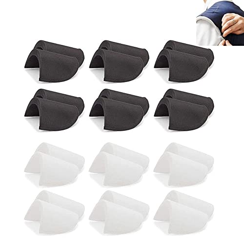 12 Paar Schaumstoff-Schwamm-Schulterpolster zum Nähen, Schulterpolster für Damen, Herren, Jacken, Blazer, T-Shirts, Kleidung, Bekleidungszubehör 12 Paar Schaumstoff-Schwamm-Schulterpolster zum Nähen, Schulterpolster für Damen, Herren, Jacken, Blazer, T-Shirts, Kleidung, Bekleidungszubehör von Stakee