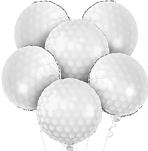 Stakee 6pcs Golf Ball Luftballons 18 Zoll Sport Runde Luftballons Golf Thema Sport Folie Aluminium Luftballons Für Party Dekoration Stakee 6pcs Golf Ball Luftballons 18 Zoll Sport Runde Luftballons Golf Thema Sport Folie Aluminium Luftballons Für Party Dekoration von Stakee