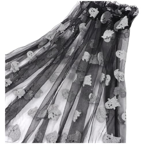Stakee Geister-tüllstoff, 149 cm Breit, Heißpräge-Netzstoff, Halloween-Geister-Netz-Spitzenstoff, Halloween-dekorationsstoffe Für DIY-kostümzubehör Stakee Geister-tüllstoff, 149 cm Breit, Heißpräge-Netzstoff, Halloween-Geister-Netz-Spitzenstoff, Halloween-dekorationsstoffe Für DIY-kostümzubehör von Stakee