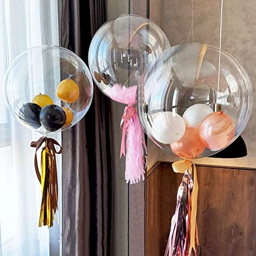 Transparenter Boboballon 10 Stück Bubble Ballon Transparent Bubble Balloon Für Die Weihnachtsfeierdekoration von Stakee