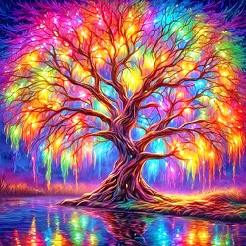 Stalente Diamond Painting Erwachsene Set, 5D Magischer Baum Mädchen Diamant Painting Kits Bilder für Erwachsene, DIY Diamant Malerei Diamond Art Kits Set für Wanddekor, 30x30cm Stalente Diamond Painting Erwachsene Set, 5D Magischer Baum Mädchen Diamant Painting Kits Bilder für Erwachsene, DIY Diamant Malerei Diamond Art Kits Set für Wanddekor, 30x30cm von Stalente