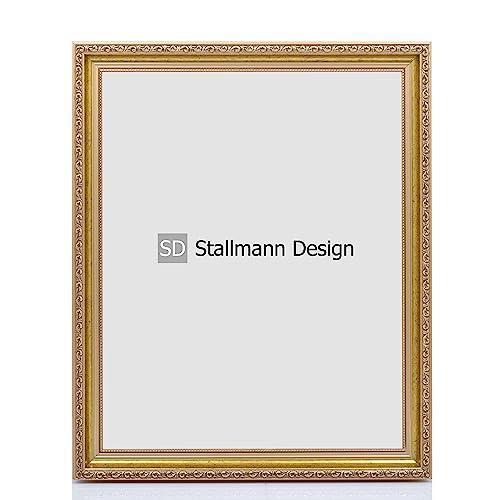 Stallmann Design Barockrahmen “OIA” | 10x15 cm | Gold | Echtholz-Bilderrahmen antik | mit Kunstglas | Fotorahmen aus Holz im Vintagestyle Stallmann Design Barockrahmen “OIA” | 10x15 cm | Gold | Echtholz-Bilderrahmen antik | mit Kunstglas | Fotorahmen aus Holz im Vintagestyle von Stallmann Design
