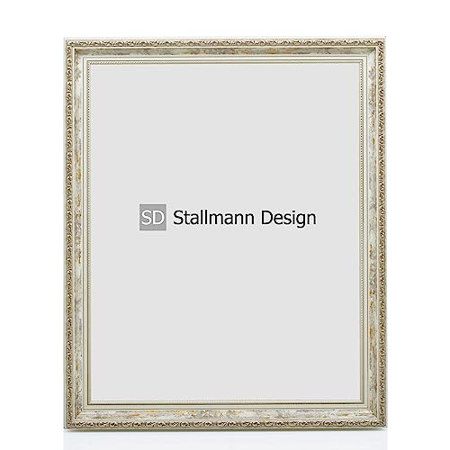 Stallmann Design Barockrahmen “OIA” | 30x40 cm | Vintage | Echtholz-Bilderrahmen antik | mit Kunstglas | Fotorahmen aus Holz im Vintagestyle von Stallmann Design