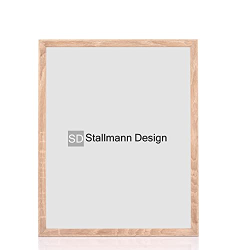 Stallmann Design Bilderrahmen 10x15 cm sonoma-eiche Holz mit Acrylglas Rahmen-Breite 20mm Posterrahmen Wechselrahmen von Stallmann Design