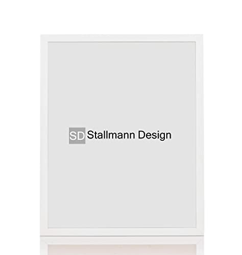 Stallmann Design Bilderrahmen 28x35 cm weiß Holz mit Acrylglas Rahmen-Breite 20mm Posterrahmen Wechselrahmen von Stallmann Design