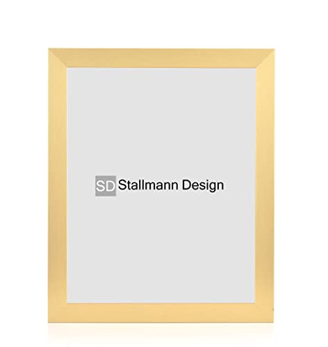 Stallmann Design Bilderrahmen 30x30 cm gold Holz mit Acrylglas Rahmen-Breite 40mm Posterrahmen Wechselrahmen von Stallmann Design