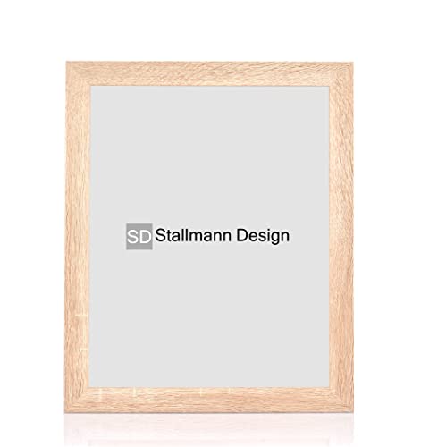 Stallmann Design Bilderrahmen 50x80 cm sonoma-eiche Holz mit Acrylglas Rahmen-Breite 40mm Posterrahmen Wechselrahmen von Stallmann Design