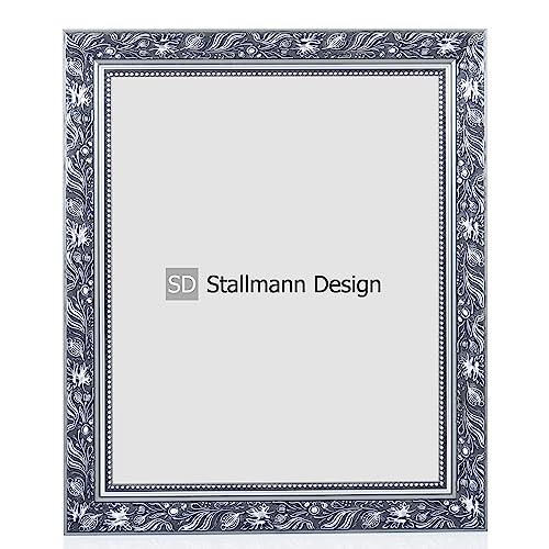 Stallmann Design Bilderrahmen Barockrahmen SWAN | 40x50 cm | Silber | Echtholz-Bilderrahmen antik | 80 andere Größen verfügbar | Fotorahmen aus Holz im Vintagestyle Stallmann Design Bilderrahmen Barockrahmen SWAN | 40x50 cm | Silber | Echtholz-Bilderrahmen antik | 80 andere Größen verfügbar | Fotorahmen aus Holz im Vintagestyle von Stallmann Design