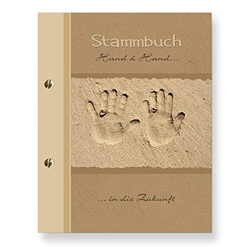 Stammbuchshop stb Hand_a5 Familienstammbuch, Beige, 23 x 18 x 1,7 cm von Stammbuchshop