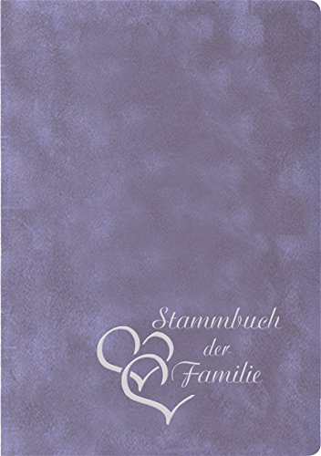 Stammbuch Herzen, Flieder/lila, Velours, Herzprägung Silber, Stammbuchformat Stammbuch Herzen, Flieder/lila, Velours, Herzprägung Silber, Stammbuchformat von Stammbuchverlag