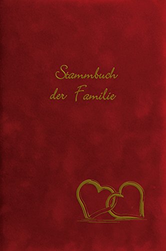 Stammbuch MAGRIT - rot, Velours, Goldprägung, Stammbuchformat 14x21 cm, 6-Ringmechanik - für den schönsten Tag im Leben Stammbuch MAGRIT - rot, Velours, Goldprägung, Stammbuchformat 14x21 cm, 6-Ringmechanik - für den schönsten Tag im Leben von Stammbuchverlag