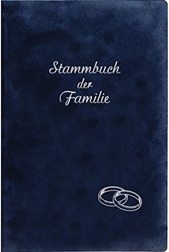 Stammbuch Ringe, blau, Velours, Prägung Silber, Stammbuchformat Stammbuch Ringe, blau, Velours, Prägung Silber, Stammbuchformat von Stammbuchverlag