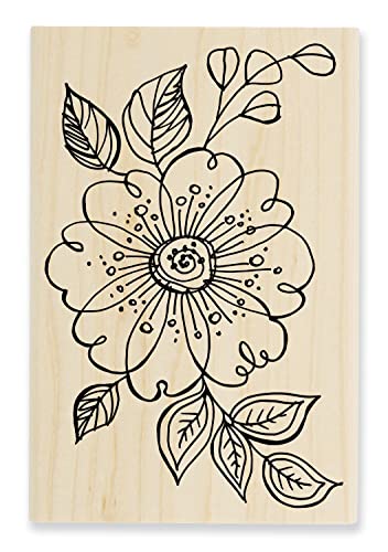 Gummistempel mit großem Blumenmotiv von Stampendous