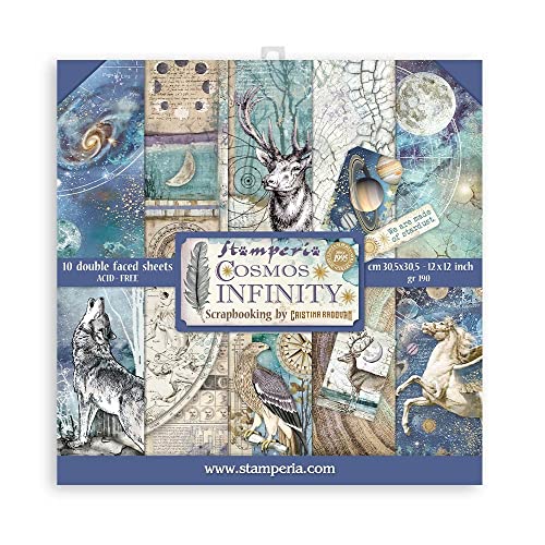 Stamperia International SBBL118 Scrapbooking-Block – Cosmos Infinity, Mehrfarbig, 30,5 x 30,5 cm Stamperia International SBBL118 Scrapbooking-Block – Cosmos Infinity, Mehrfarbig, 30,5 x 30,5 cm von Stamperia