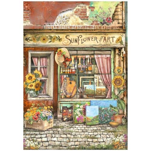 A4 Rice paper packed - Sunflower Art shop A4 Rice paper packed - Sunflower Art shop von Stamperia