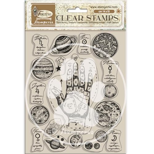 Acrylic stamp cm 14x18 - Fortune elements von Stamperia
