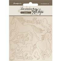 Deko-Elemente "Silent Sea - Horses" Deko-Elemente "Silent Sea - Horses" von Stamperia