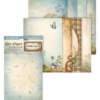 Motiv-Strohseide Backgrounds "Hidden Grove" von Stamperia