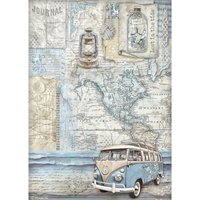 Motiv-Strohseide "Silent Sea - Van" Motiv-Strohseide "Silent Sea - Van" von Stamperia