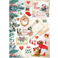 Motiv-Strohseide "Wunschzettel" von Stamperia