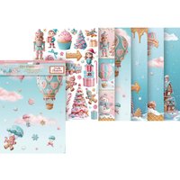Motiv-Strohseiden Sortiment "Candy Christmas", 6er-Set von Stamperia