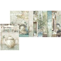 Motiv-Strohseiden Sortiment "Herbarium Silvae", 8er Set von Stamperia