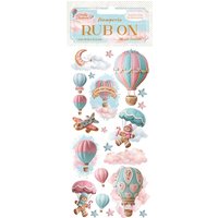 Rub On Transferfolie "Candy Christmas" - Balloons von Stamperia
