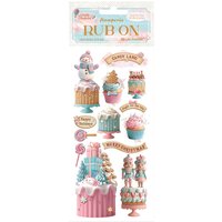 Rub On Transferfolie "Candy Christmas" - Cakes von Stamperia