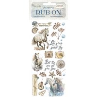 Rub On Transferfolie "Silent Sea - Horses" von Stamperia