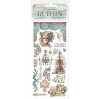 Rub On Transferfolie "Venice" - Masks von Stamperia