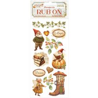 Rub On Transferfolie "Whispering Woods" - Gnome von Stamperia