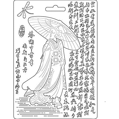 STAMPERIA INTERNATIONAL, KFT K3PTA542 Weiche Maxi-Form A5 GEISHA, Einheitsgröße STAMPERIA INTERNATIONAL, KFT K3PTA542 Weiche Maxi-Form A5 GEISHA, Einheitsgröße von Stamperia