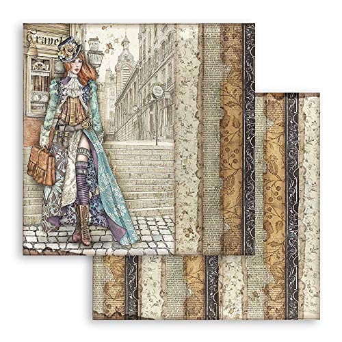 STAMPERIA INTERNATIONAL, KFT SBB762 Scrapbooking Papier zweiseitig Lady Vagabond, 31.5cmX30.5cm von Stamperia