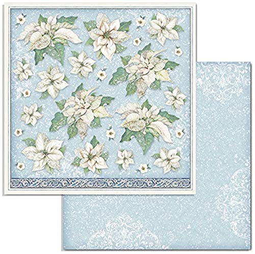STAMPERIA SBB720 DS PAPR12 Scrapbooking Doppelseitiges Papier Poinsettia, Mehrfarbig, 30,5x30,5 STAMPERIA SBB720 DS PAPR12 Scrapbooking Doppelseitiges Papier Poinsettia, Mehrfarbig, 30,5x30,5 von Stamperia