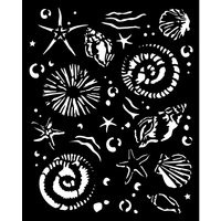 Schablone "Silent Sea - Starfish" von Stamperia