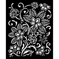 Schablone "Timeless - Batik Flowers" Schablone "Timeless - Batik Flowers" von Stamperia