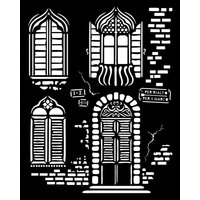 Schablone "Venice", Windows von Stamperia