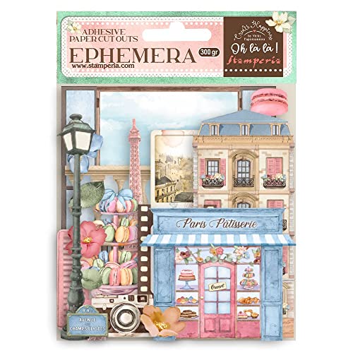 Stamperia International Scrapbooking Double face sheet - Create Happiness Oh lá lá patisserie Stamperia International Scrapbooking Double face sheet - Create Happiness Oh lá lá patisserie von Stamperia