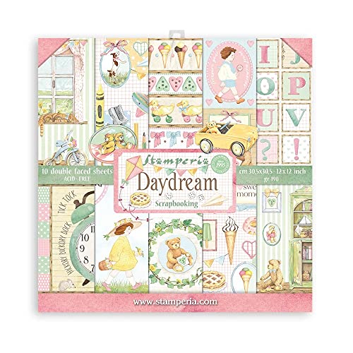 Scrapbooking Pad 10 sheets cm 30,5x30,5 (12"x12") - DayDream von Stamperia