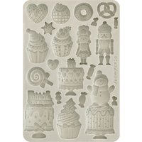 Silikonform A5 "Candy Christmas - Cakes" von Stamperia