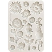 Silikonform A5 "Furry Friends - Flowers" Silikonform A5 "Furry Friends - Flowers" von Stamperia