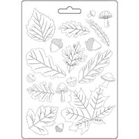 Soft Modellierform A5 "Whispering Woods - Leaves" Soft Modellierform A5 "Whispering Woods - Leaves" von Stamperia