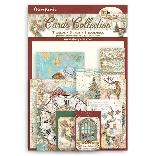 Stamperia, Christmas Greetings Cards Collection von Stamperia