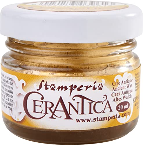 Stamperia Antikes Wachs, 20 ml, Metallgold, Mehrfarbig, 4,3 cm x 4 cm Stamperia Antikes Wachs, 20 ml, Metallgold, Mehrfarbig, 4,3 cm x 4 cm von Stamperia