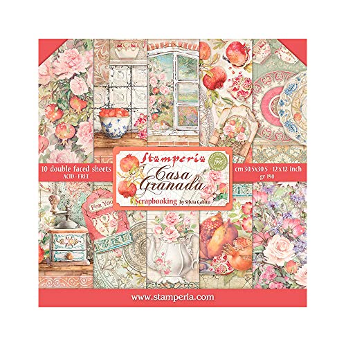 Stamperia Casa Granada Scrapbooking Pad 30x30 von Stamperia