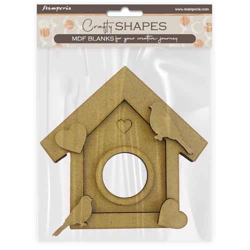 Stamperia - Crafty Shapes for Scrapbooks, Albums, Cards, Bullet Journals and More, Decorate with Papers and Paint, Perfect for Hobbies, Crafts, and Gifting (Dewdrops, Nest) von Stamperia