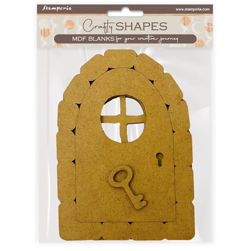 Stamperia - Crafty Shapes for Scrapbooks, Albums, Cards, Bullet Journals and More, Decorate with Papers and Paint, Perfect for Hobbies, Crafts, and Gifting (Hidden Grove, Door) von Stamperia
