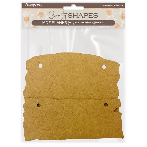 Stamperia - Crafty Shapes for Scrapbooks, Albums, Cards, Bullet Journals and More, Decorate with Papers and Paint, Perfect for Hobbies, Crafts, and Gifting (Hidden Grove, Plates) von Stamperia
